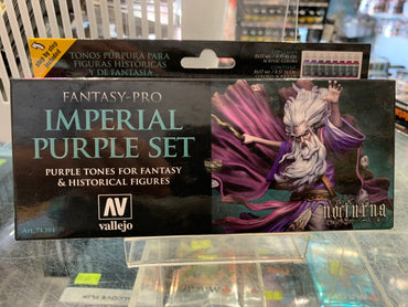 Vallejo 74104 Fantasy Pro Imperial Purple (8) Acrylic Paint Set