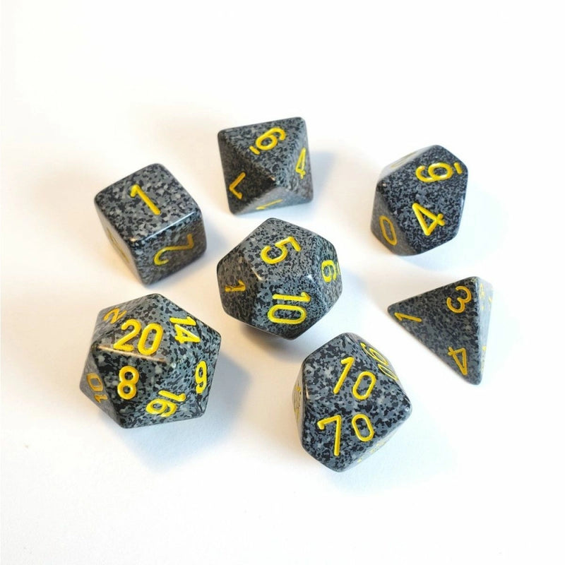 Chessex D7-Die Set Dice Speckled Polyhedral Urban  (7 Dice in Display)