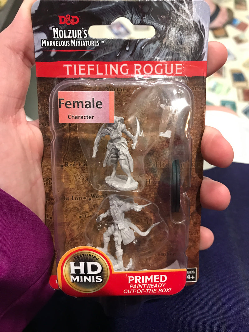 Miniature - Female Tiefling Rogue