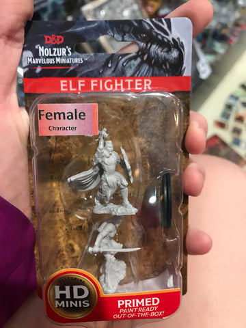 Miniature - Female Elf Fighter