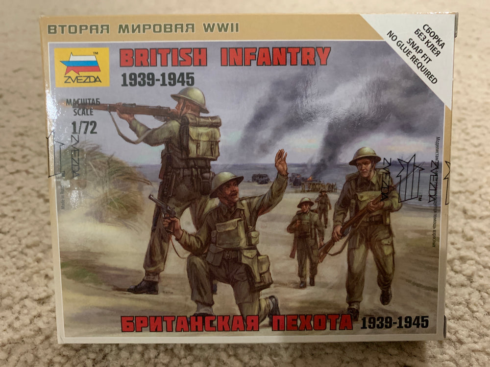 Zvezda 6166 1/72 British Infantry 1939-42 Plastic Model Kit