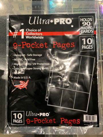 Ultra Pro Pages 9 pocket (10pk)