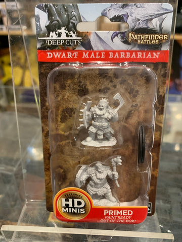 Miniature - Male Dwarf Barbarian