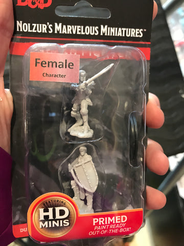 Miniature - Female Human Fighter