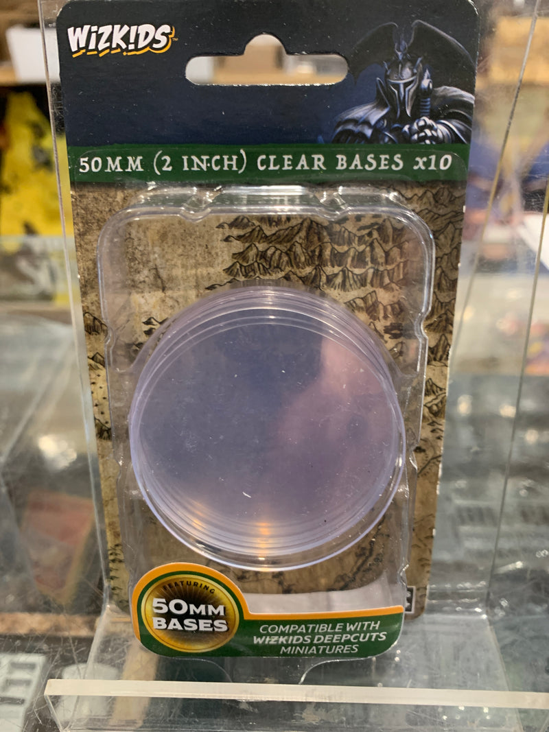 WizKids Deep Cuts Clear 50mm Round Base 10ct