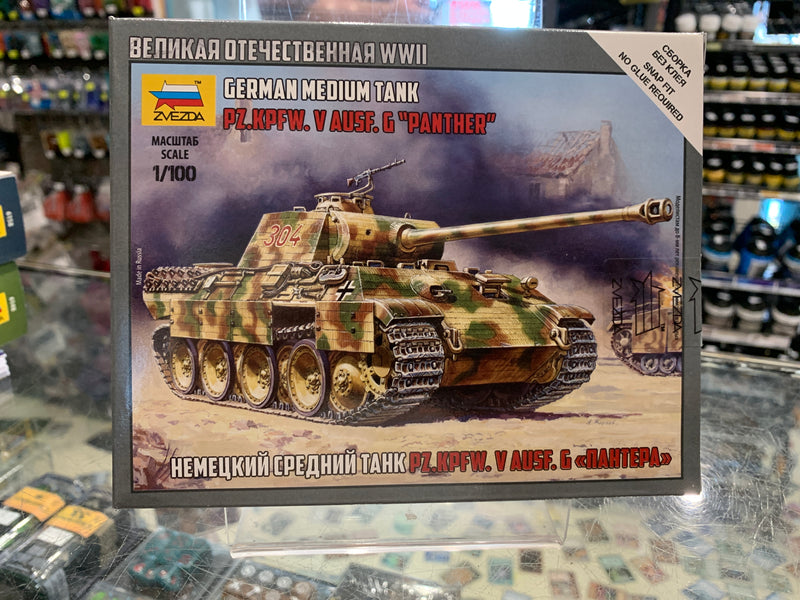 Zvezda 6196 1/100 Pz.Kpfw.V Panther Ausf.A Plastic Model Kit