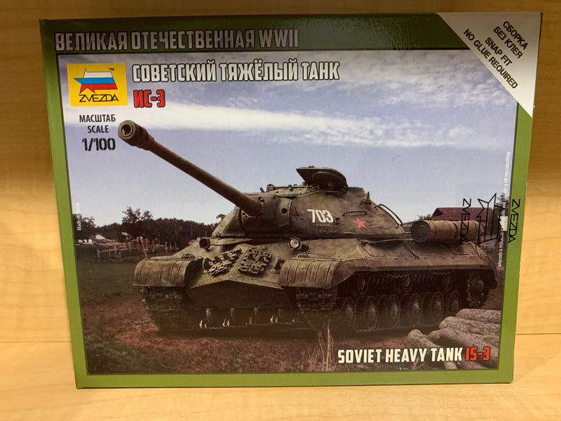 Zvezda 6194 1/100 Soviet Tank IS-3 Plastic Model Kit