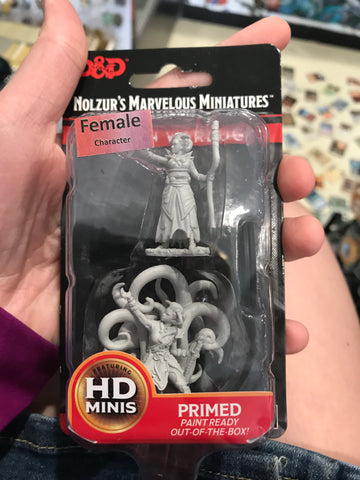 Miniature - Female Human Warlock