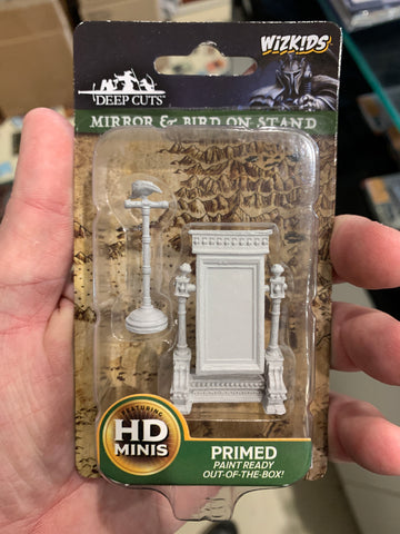 Miniature - Mirror & Bird on Stand