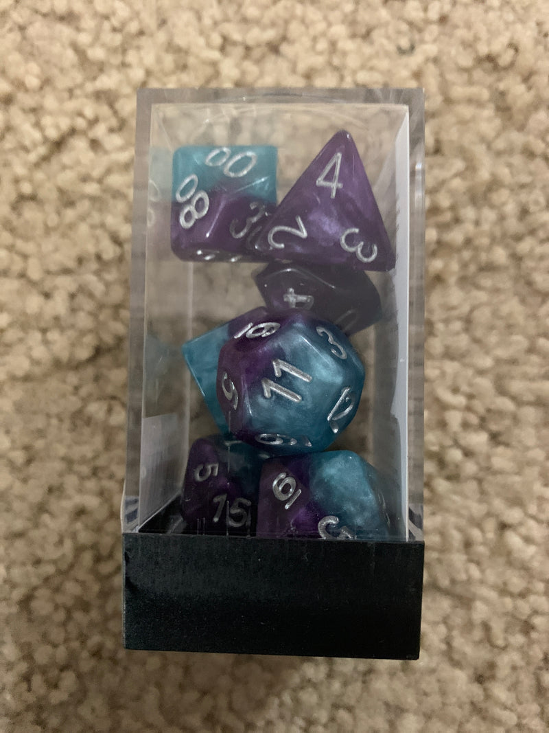 Halfsies Dice - Psionic Combat 7 Dice Polyhedral Set