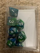 TMG RPG Dice - Sirens Call Blue/Green Fusion 16mm (set of 7)