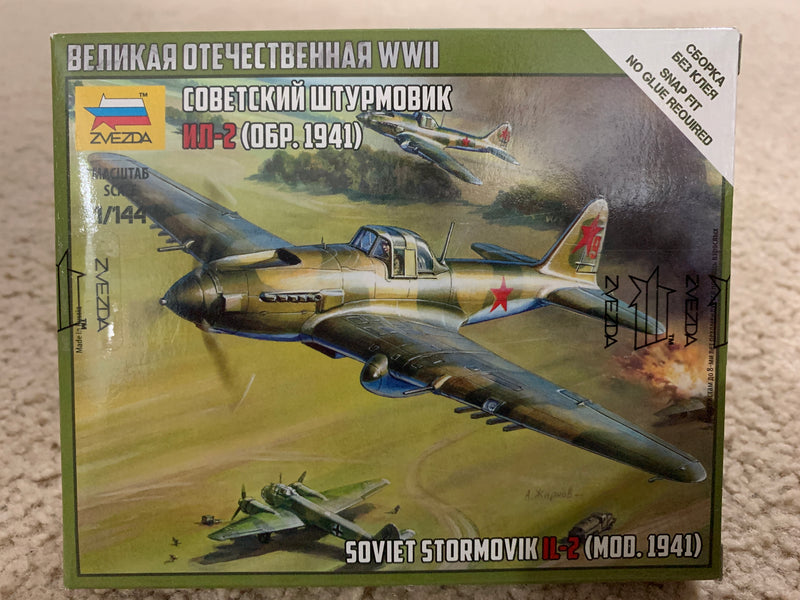 Zvezda 6125 1/144 Ilyushin IL-2 Stormovik Plastic Model Kit