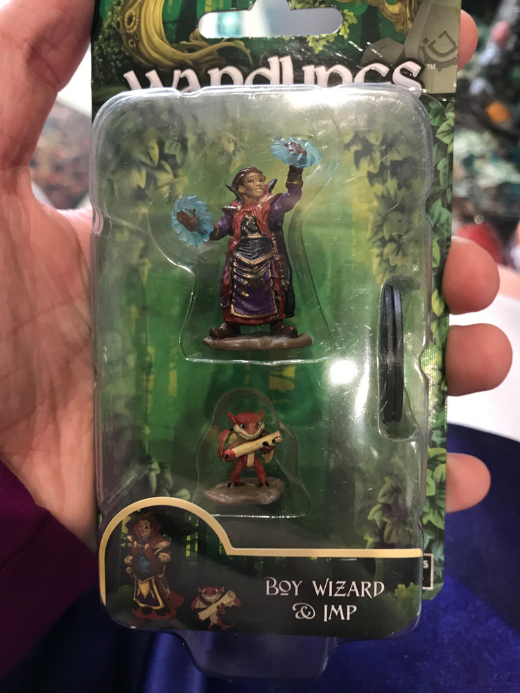 Miniature - Wardlings Boy Wizard & Imp