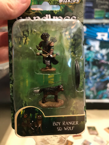 Miniature - Wardlings Boy Ranger & Wolf