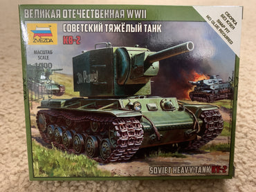 Zvezda 6202 1/100 Soviet Tank KV-2 Plastic Model Kit