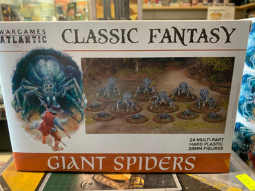 Wargames Atlantic - Giant Spiders - 12 large, 12 small - 28mm