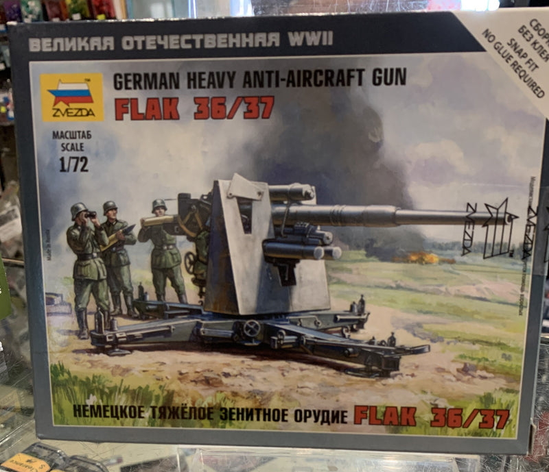 Zvezda 6158 1/72 German 88 mm Flak 36/37 Plastic Model Kit