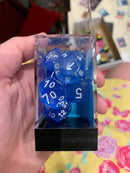 Chessex D7-Die Set Dice Borealis Sky Blue White  (7 Dice in Display)