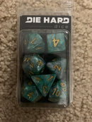 Die Hard Dice Polymer RPG Polyhedral Set - Serpentine