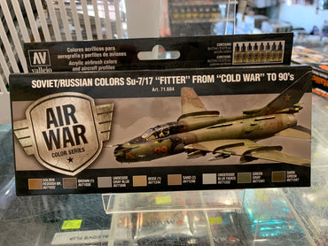 Vallejo 71604 Model Air Soviet / Russian Su-7/17 "Fitter", "Cold War" to 80's (8) Acrylic Paint Set