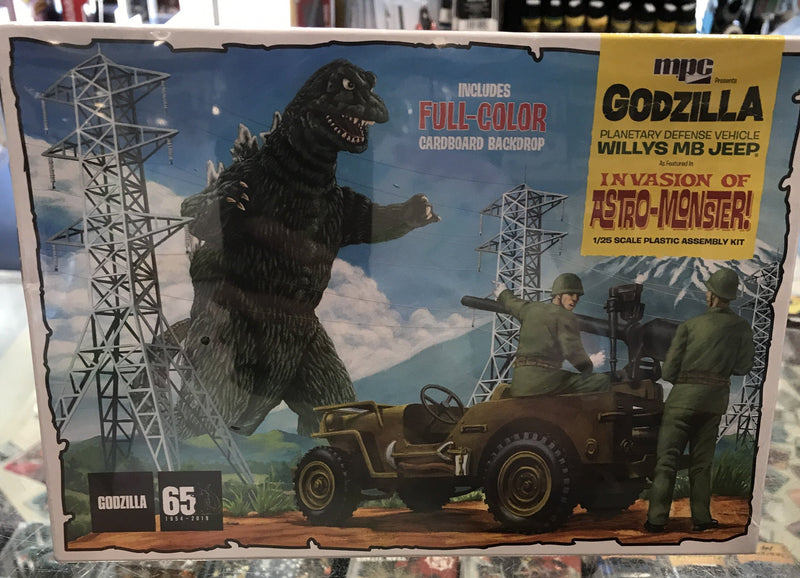 MPC 882 1/25 Godzilla Army Jeep Plastic Model Kit