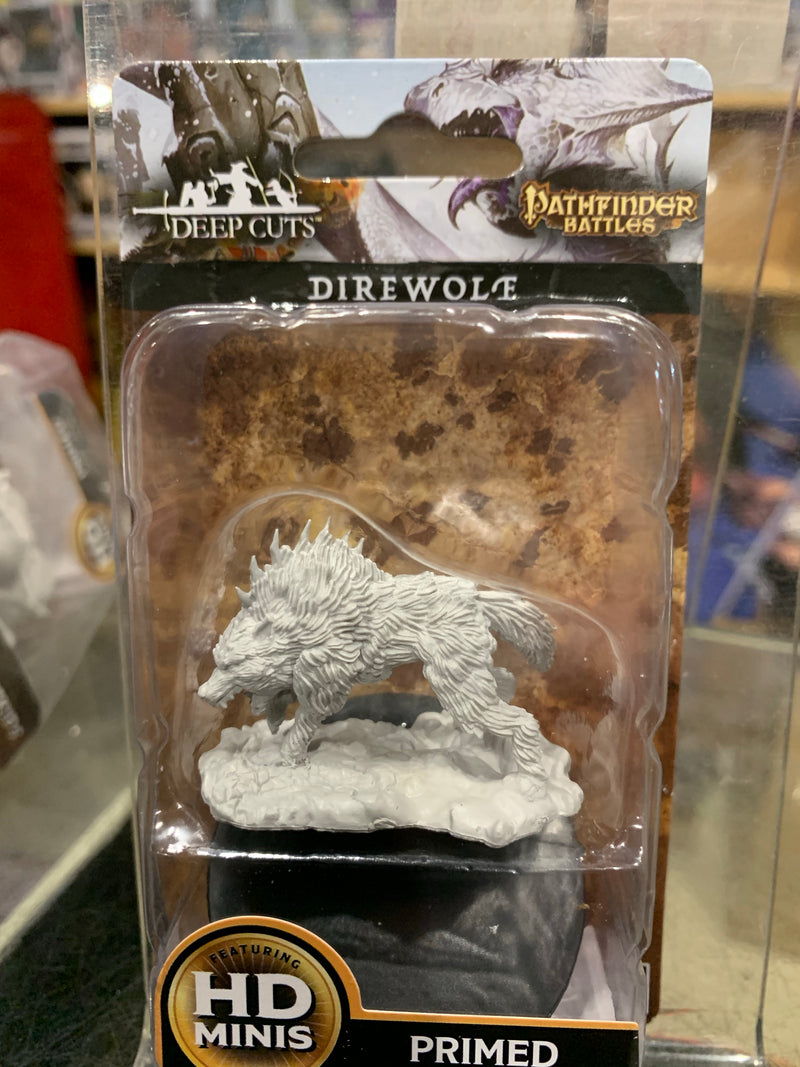 Pathfinder Deep Cuts Unpainted Miniatures Dire Wolf