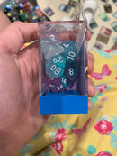 Chessex D7-Die Set Dice Nebula Wisteria White (7 Dice in Display)