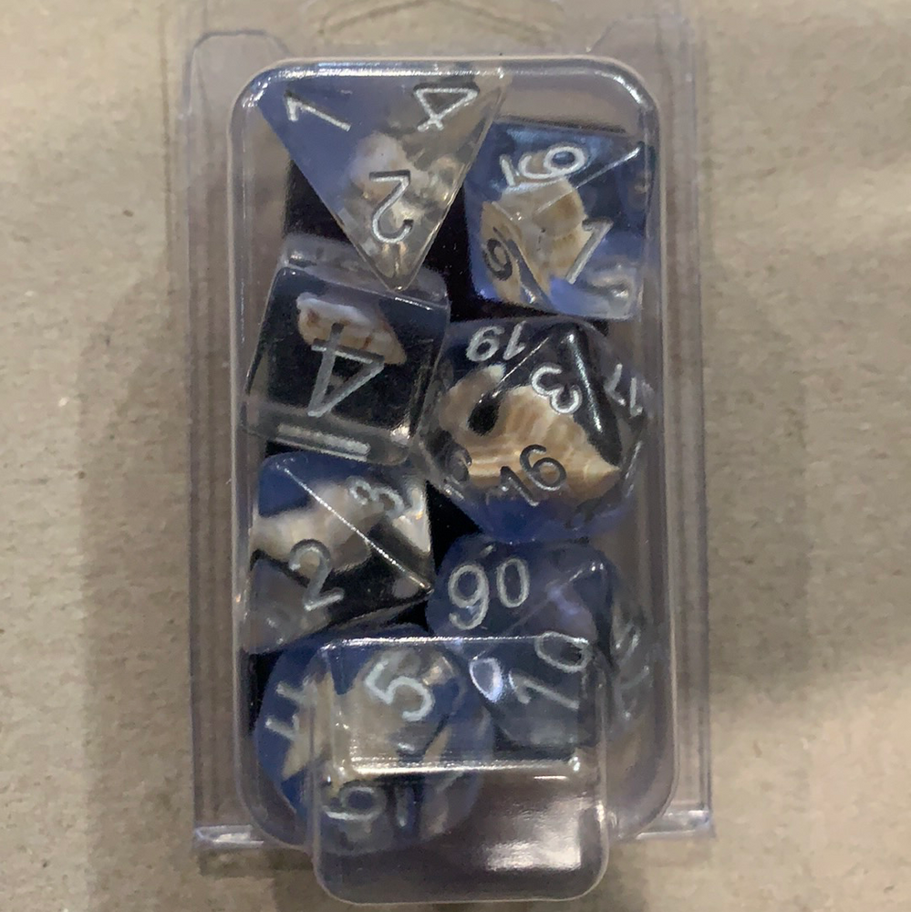 MDG 16mm Resin Polyhedral Dice Set: Sea Conch