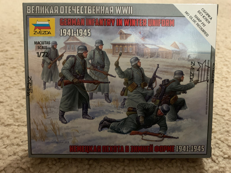 Zvezda 6198 1/72 German Infantry (Winter Uniform) Plastic Model Kit