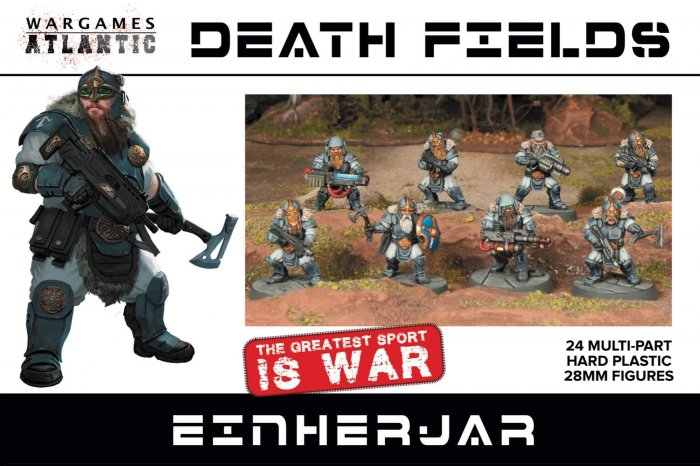 Wargames Atlantic - Einherjar (Space Dwarves) - 24x 28mm Sci-fi Infantry - Death Fields