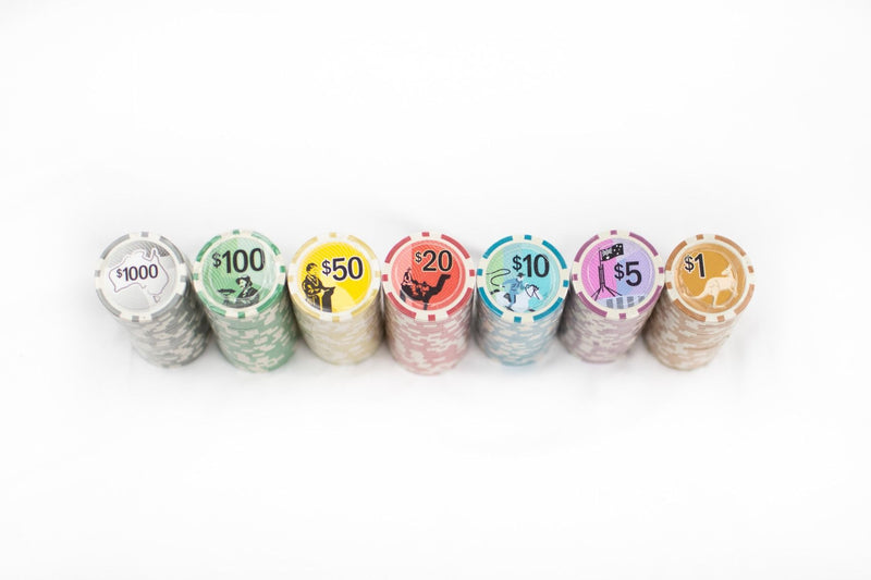 Australiana Poker Set - 300 Chips