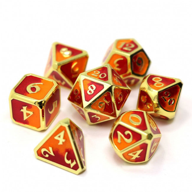 DieHardDice 7 Piece RPG Set: Mythica Spellbinder Spellbinder Phoenix