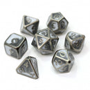 DieHardDice 7 Piece RPG Set: Mythica Spellbinder Spellbinder Shadesteel
