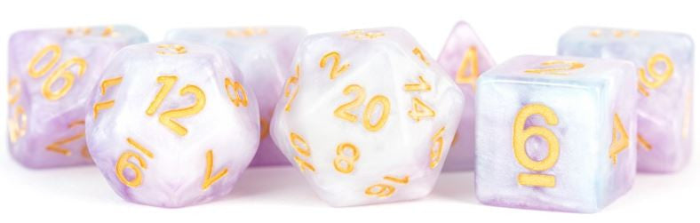 MDG 16mm Resin Polyhedral Dice Set: Lavender
