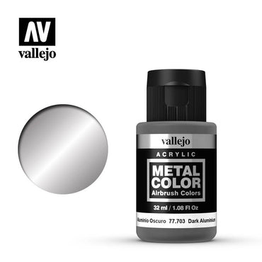 Vallejo 77703 Metal Color Dark Aluminium 32ml Acrylic Paint