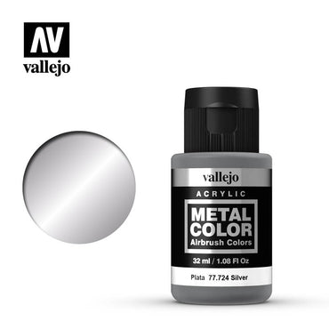 Vallejo 77724 Metal Color Silver 32ml Acrylic Paint