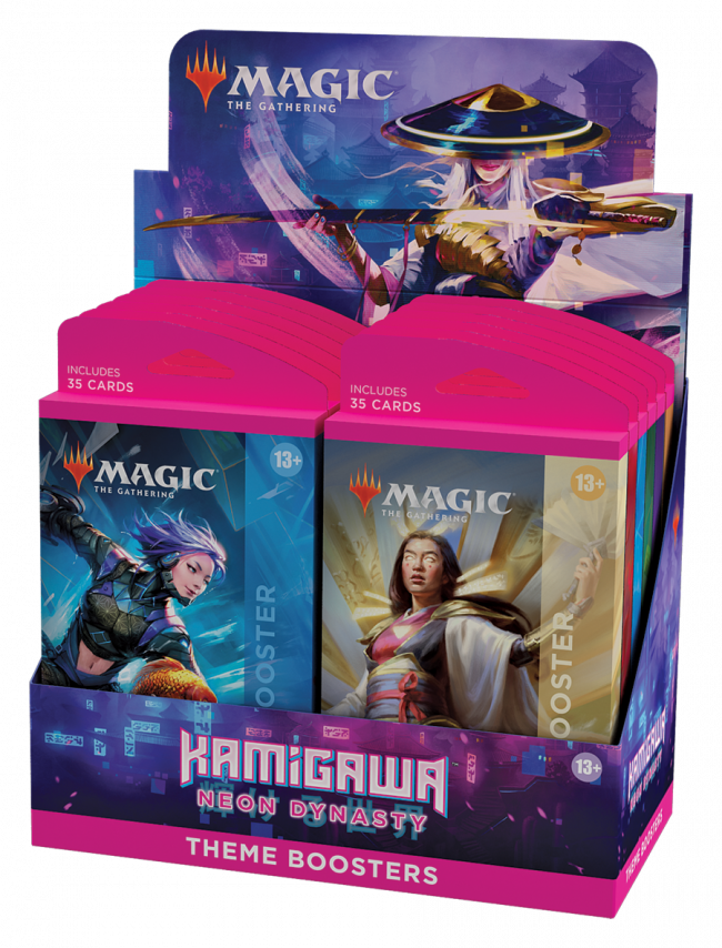 Magic the Gathering MTG - Kamigawa: Neon Dynasty - Theme Boosters Display