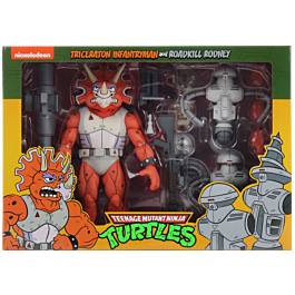 TMNT - Triceraton & Rodney 7" Action Figure 3-pack