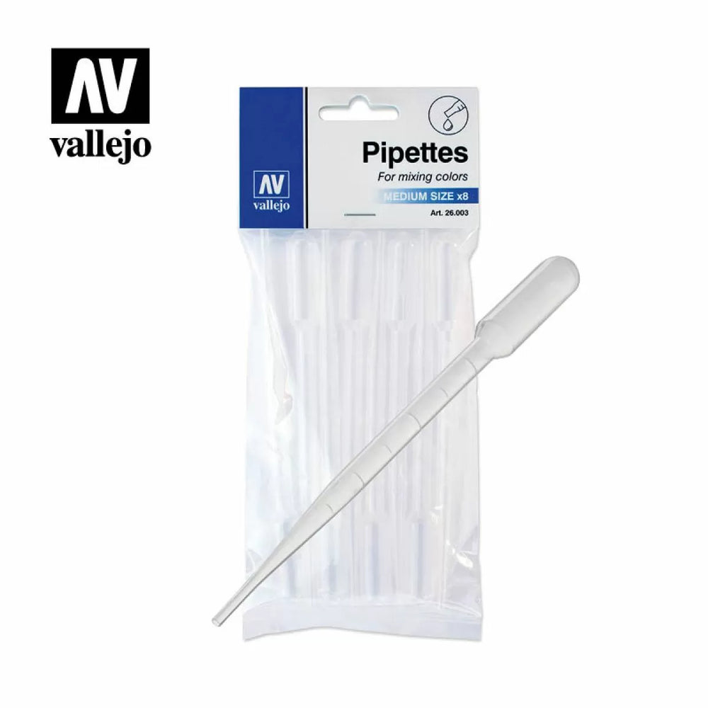 Vallejo Acessories - Pipettes Medium Size 8x3ml