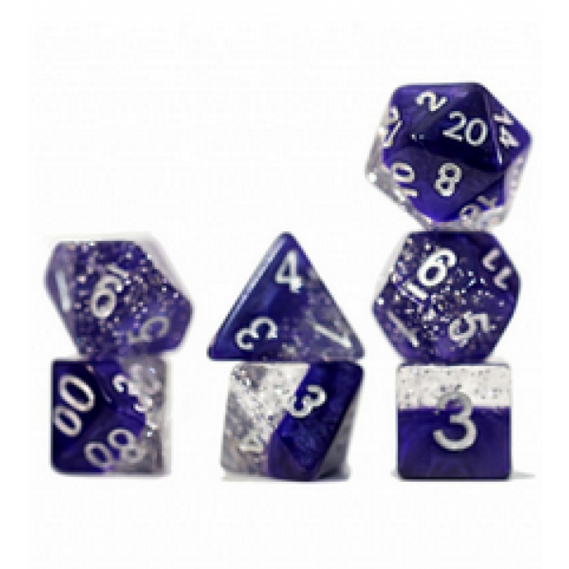 Gatekeeper Halfsies Dice - Glitter Edition - Purple