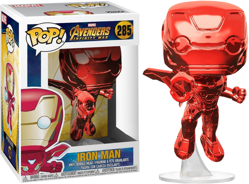 Iron Man - Figure Pop! Marvel Avengers Infinity war Red Chrome (285)