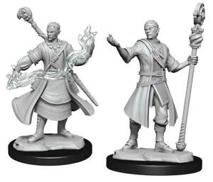 Miniature - D&D - Unpainted Half-Elf Wizard Male