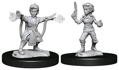 Miniature - D&D - Unpainted Gnome Artificer Female