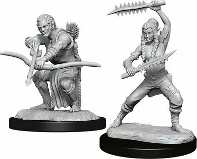 Miniature - D&D - Unpainted Shifter Wildhunt Ranger Male