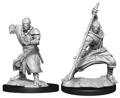 Miniature - D&D - Unpainted Warforged Monk