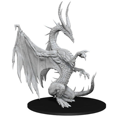 Miniature - Pathfinder - Unpainted Blue Dragon