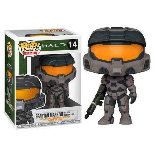 Spartan Mark VII with vk78 commando rifle POP! figure. Halo (14)