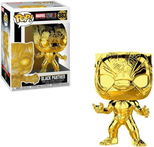 Marvel Studios The last ten Years - Funko Pop! Figure - Black Panther Gold Chrome (383)