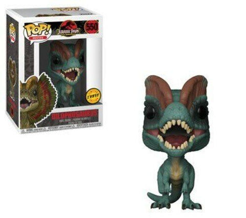 Dilophosaurus POP! figure. Jurassic Park 25th Anniversary CHASE (550)