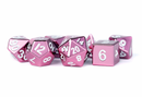 MDG 16mm Metal Polyhedral Dice Set: Pink
